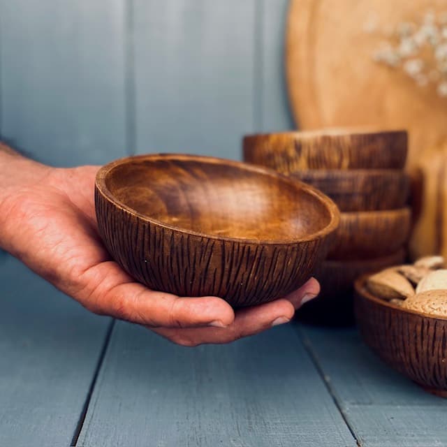 کاسه آجیل خوری چوبی کد 0297 — تصویر ۵