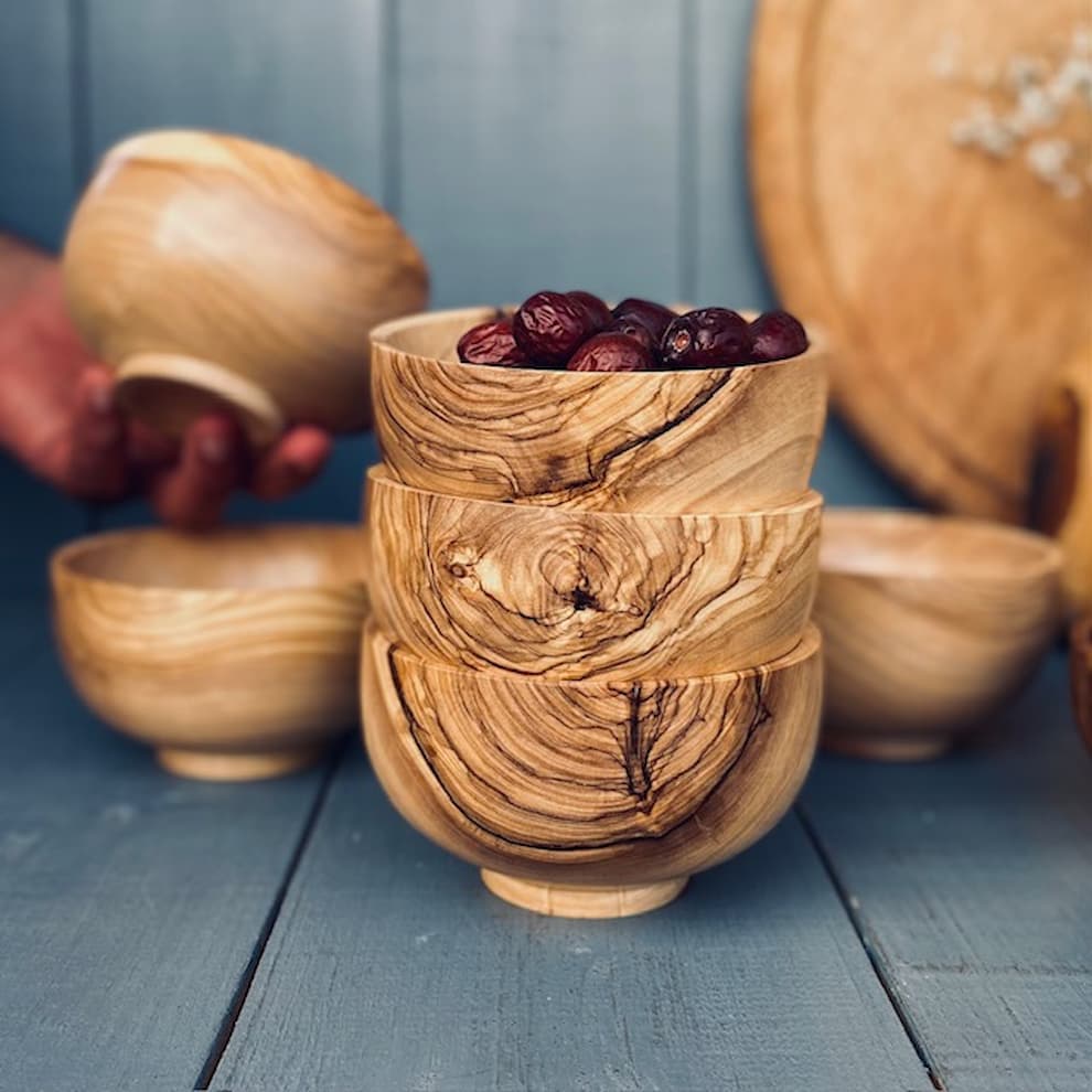 کاسه آجیل خوری چوبی کد 0296