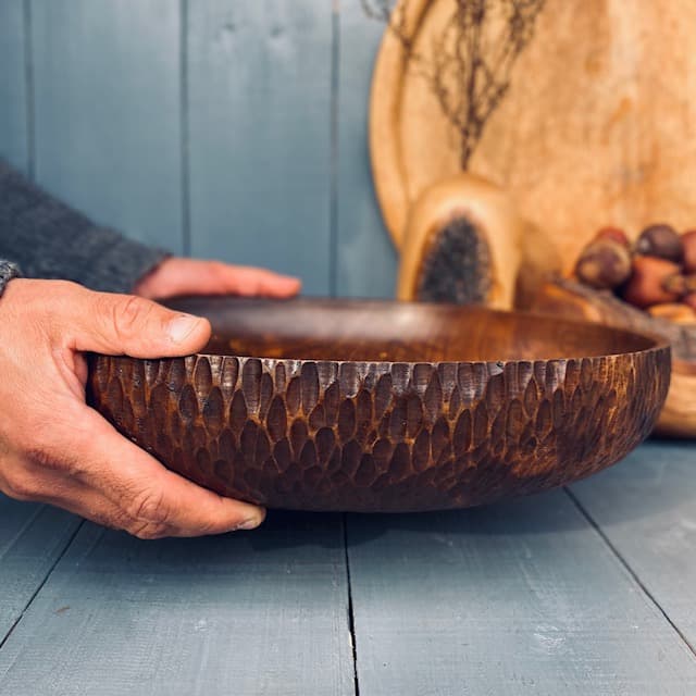 کاسه چوبی گردو کد 0289