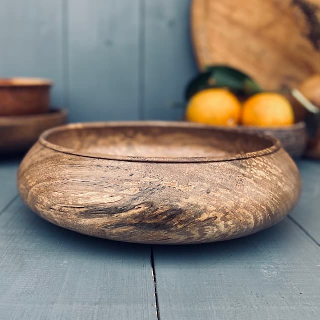کاسه چوبی گردو کد 0284 — تصویر ۲