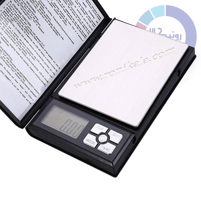 ترازو جیبی NOTEBOOK UNIWEIGH_500 gr دقت 0/01 — تصویر ۲