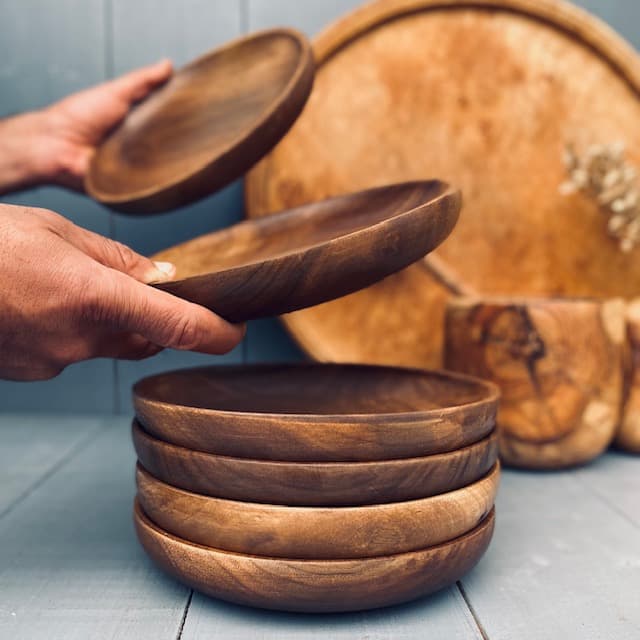 پیش دستی چوبی گردو کد 40096