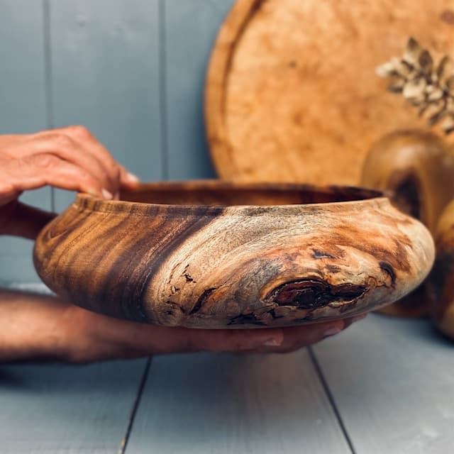 کاسه چوبی مانکی پاد کد 0255