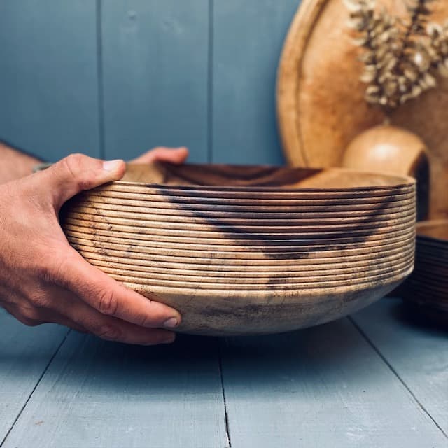 کاسه چوبی مانکی پاد کد 0245
