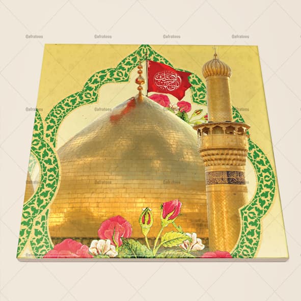 کاشی سرامیکی مذهبی عکس حرم امام حسین (ع) کد 1290
