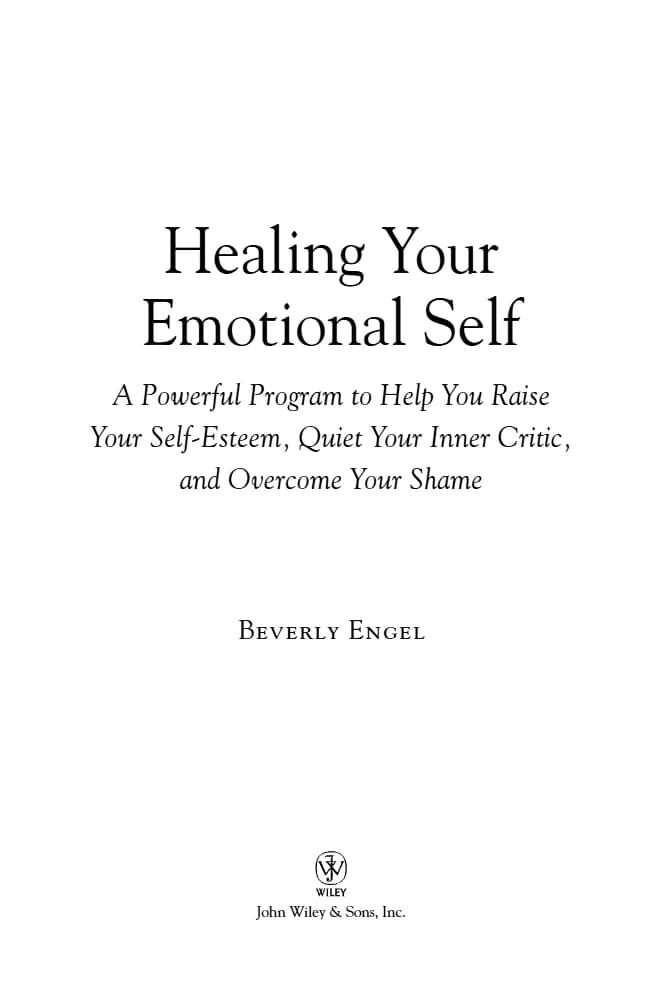 کتاب Healing Your Emotional Self (شفای خودِ هیجانی) نسخه انگلیسی PDF | بورلی انگل