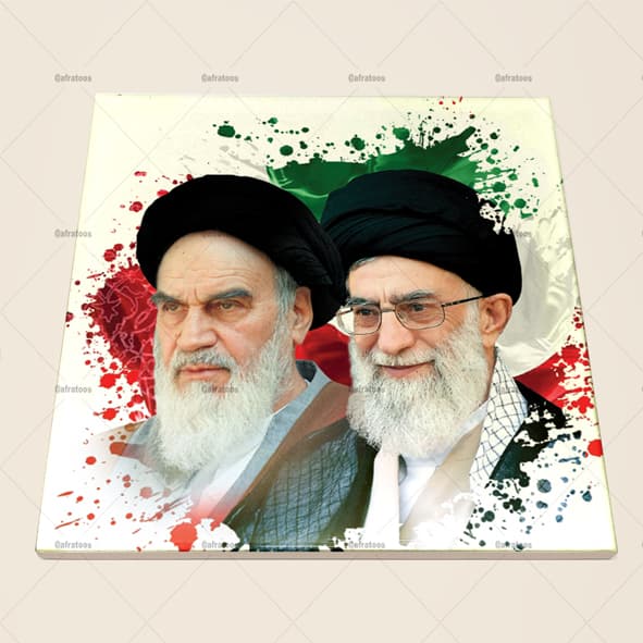 کاشی سرامیکی با عکس امام و رهبری کد 1000