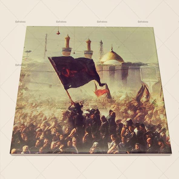کاشی سرامیکی با عکس مذهبی بین الحرمین کد 920