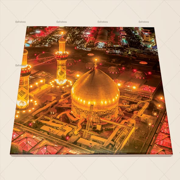 کاشی سرامیکی مذهبی با عکس حرم قمر بنی هاشم کد 750
