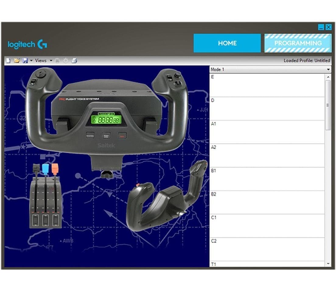 شبیه‌ساز پرواز لاجیتک مدل Flight Yoke System — تصویر ۵
