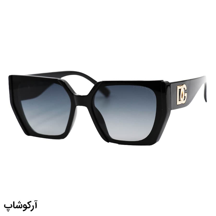 عینک آفتابی زنانه Dolce & Gabbana با فریم پروانه‌ای، رنگ مشکی و لنز دودی هایلایت مدل 7271