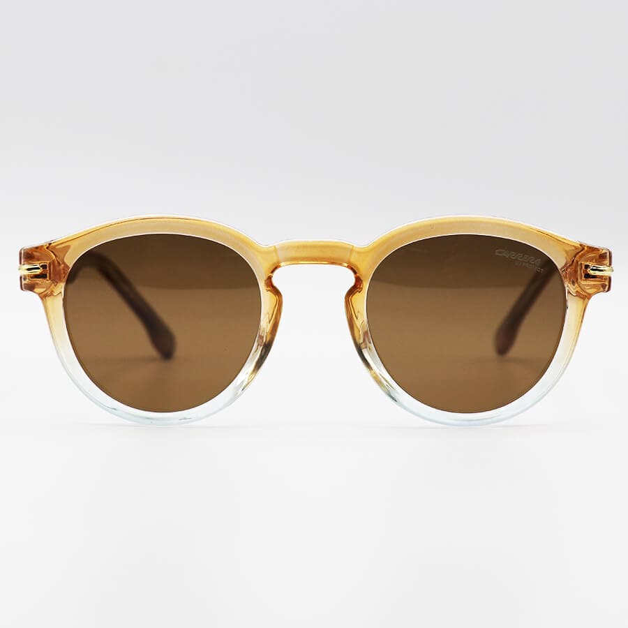 عینک آفتابی پلاریزه Carrera با فریم گرد، مشکی رنگ، لنز دودی تیره و دسته سیم دار مدل P581006 — تصویر ۸