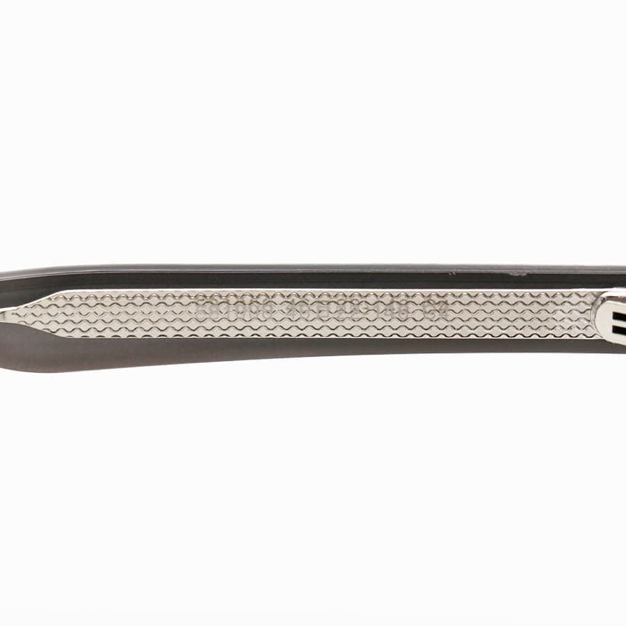 عینک آفتابی پلاریزه دسته سیم، کاررا با فریم گرد طوسی رنگ، لنز دودی مدل P581006 — تصویر ۶