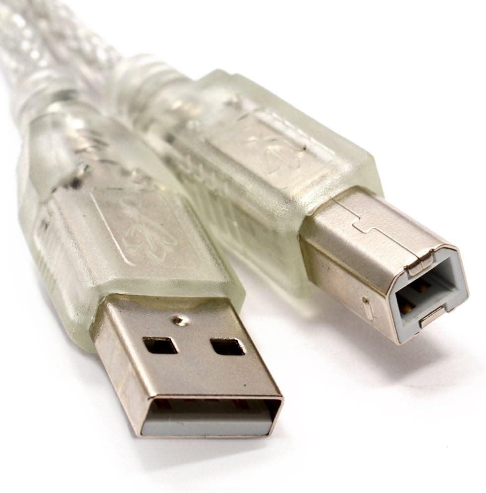 کابل پرینتر شیلد دار USB 2.0 بطول 3 متر (شفاف) — تصویر ۳