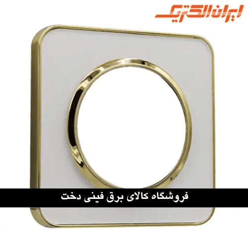 ایران اسپیناس قاب رویه طرح متال طلایی زه سفید