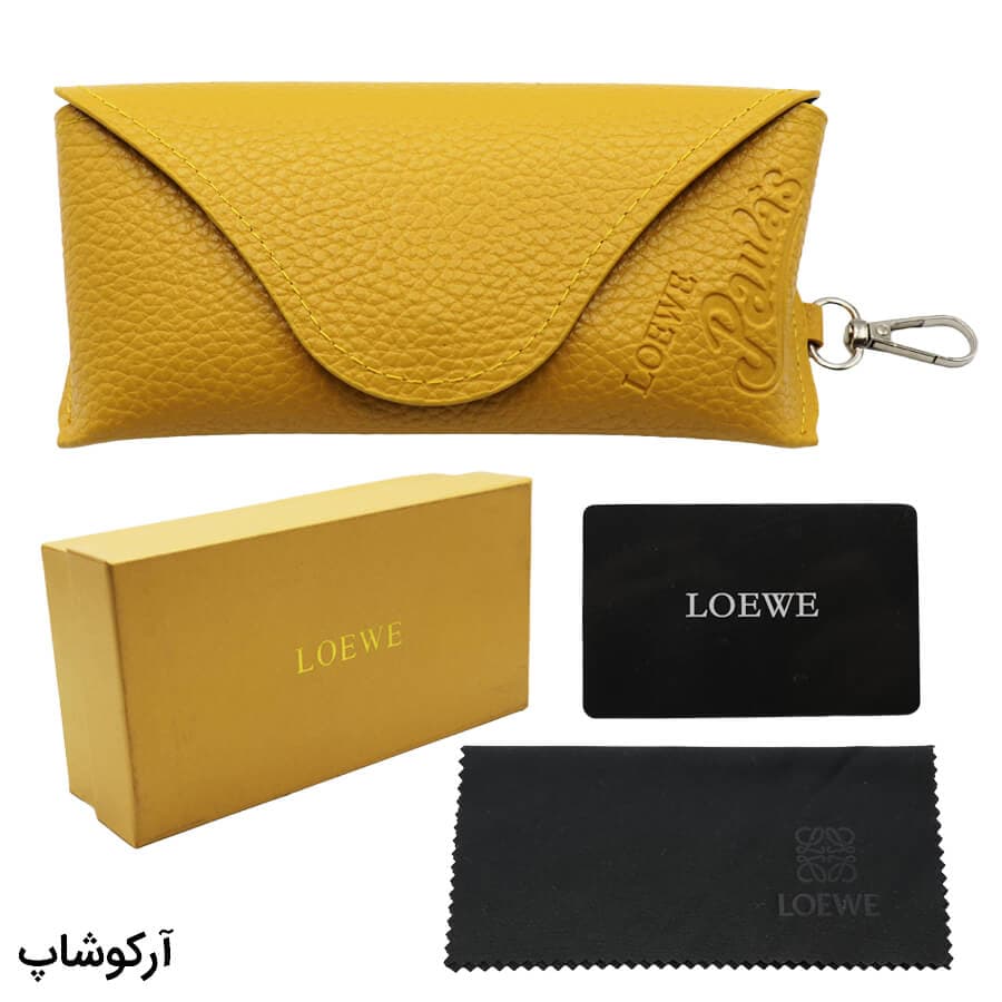 پک اورجینال عینک برند لووه (LOEWE) و با تمام تجهیزات جانبی مدل 992835