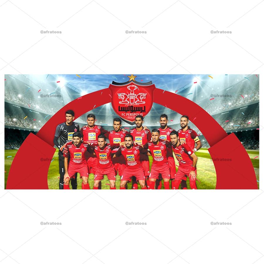 ماگ فوتبالی با عکس تیم فوتبال پرسپولیس کد 238 — تصویر ۳
