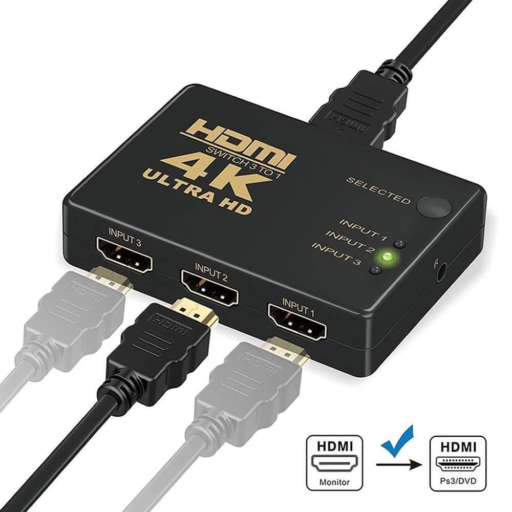سوییچ 3 پورت 4k UltraHD HDMI مدل UH-301 — تصویر ۲