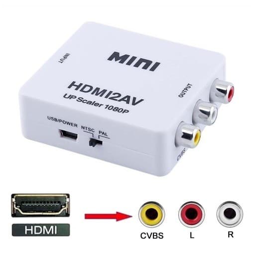 تبدیل HDMI TO AV مدل Mini کیفیت UP scaler 1080p — تصویر ۲