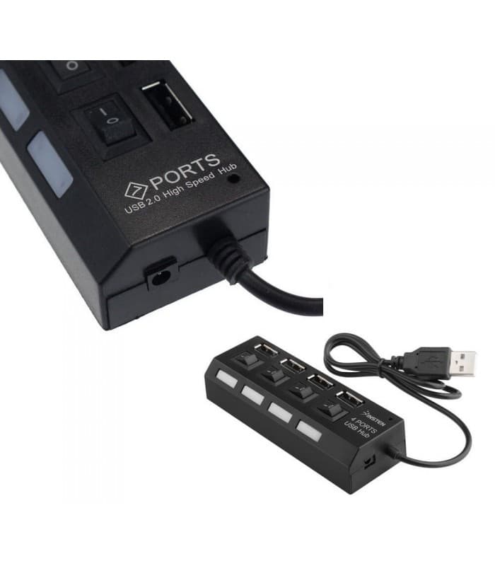 هاب 4 پورت USB 2.0 پورتز HI-SPEED کلیددار — تصویر ۳