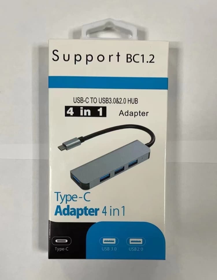 هاب 4 پورت USB-C و USB/A بدنه فلزی — تصویر ۲