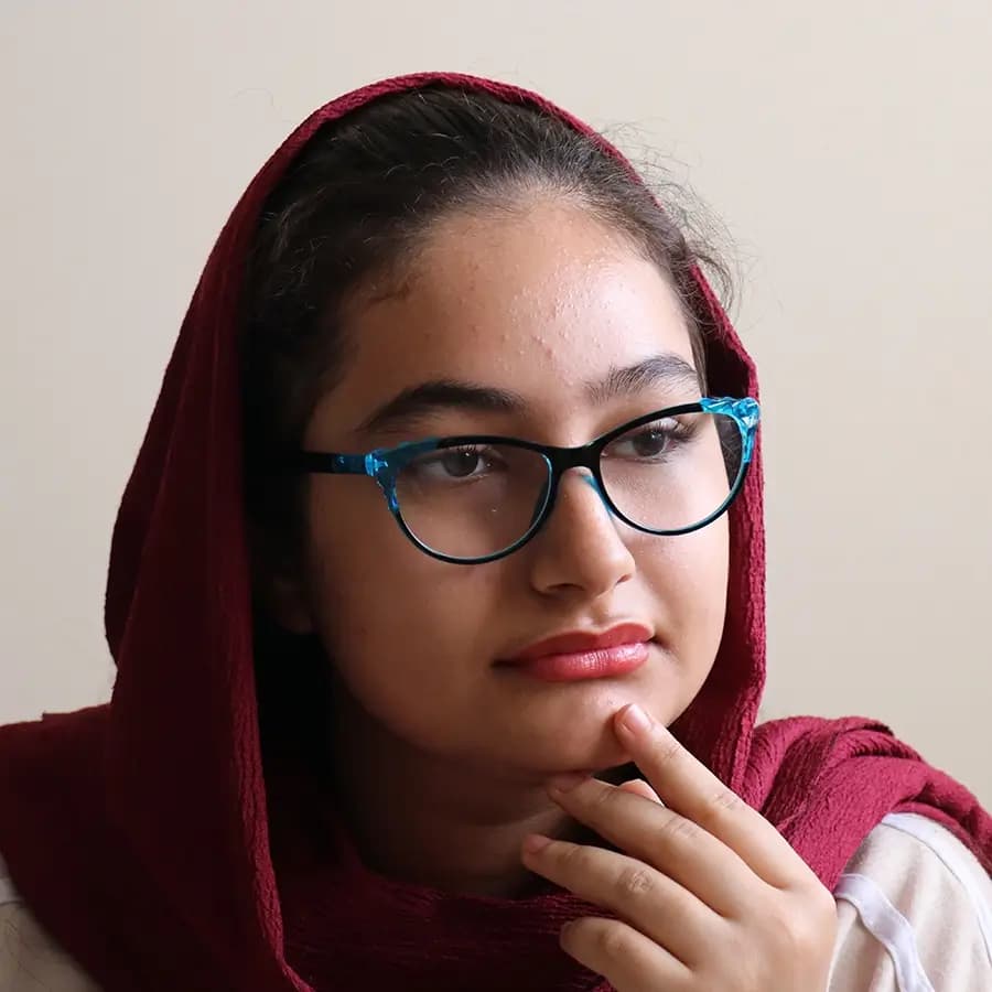 عینک مطالعه نزدیک بین نمره +2.75 به همراه قاب و دستمال، شکل چشم گربه‌ای و دسته فنردار مدل FB9155 — تصویر ۸