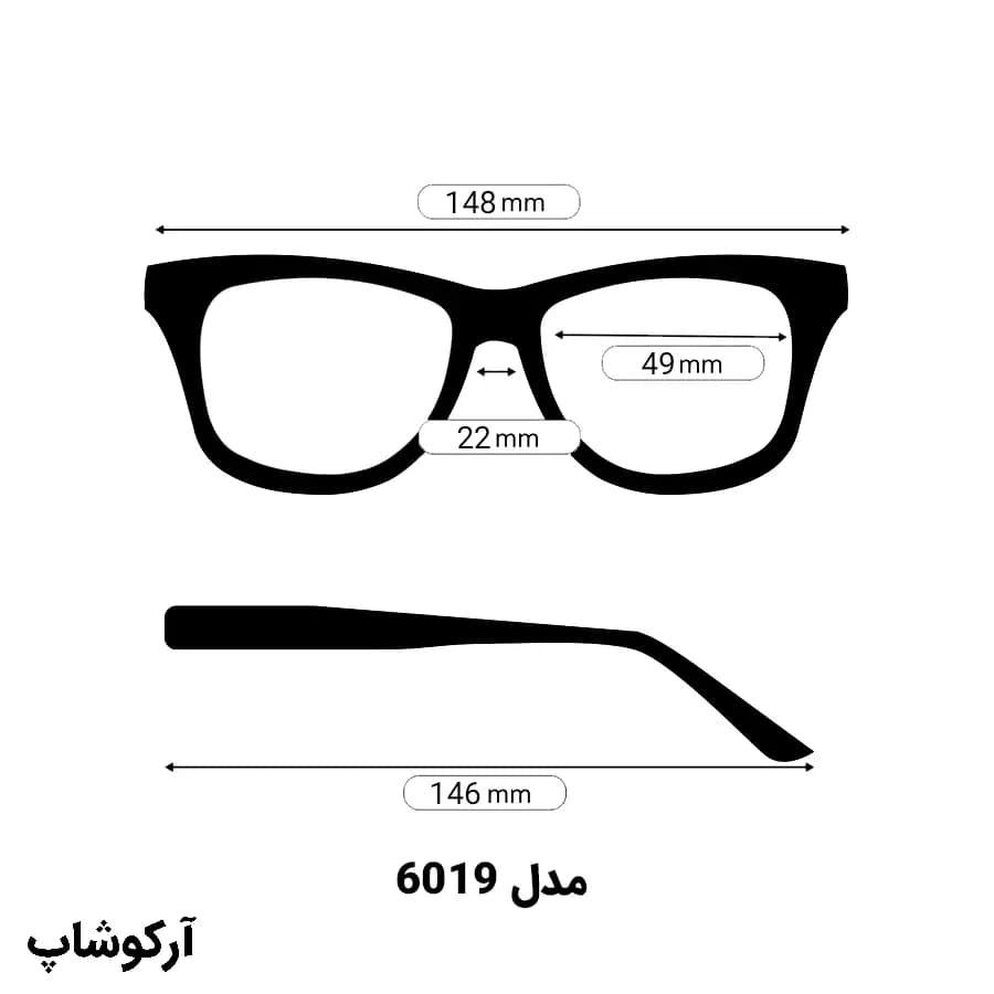 عینک آفتابی Moscot با فریم مربعی شکل، رنگ سفید براق و لنز دودی سایه روشن مدل 6019 — تصویر ۸