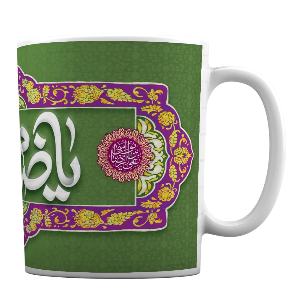 ماگ مذهبی طرح کتیبه یا ضامن آهو کد 192