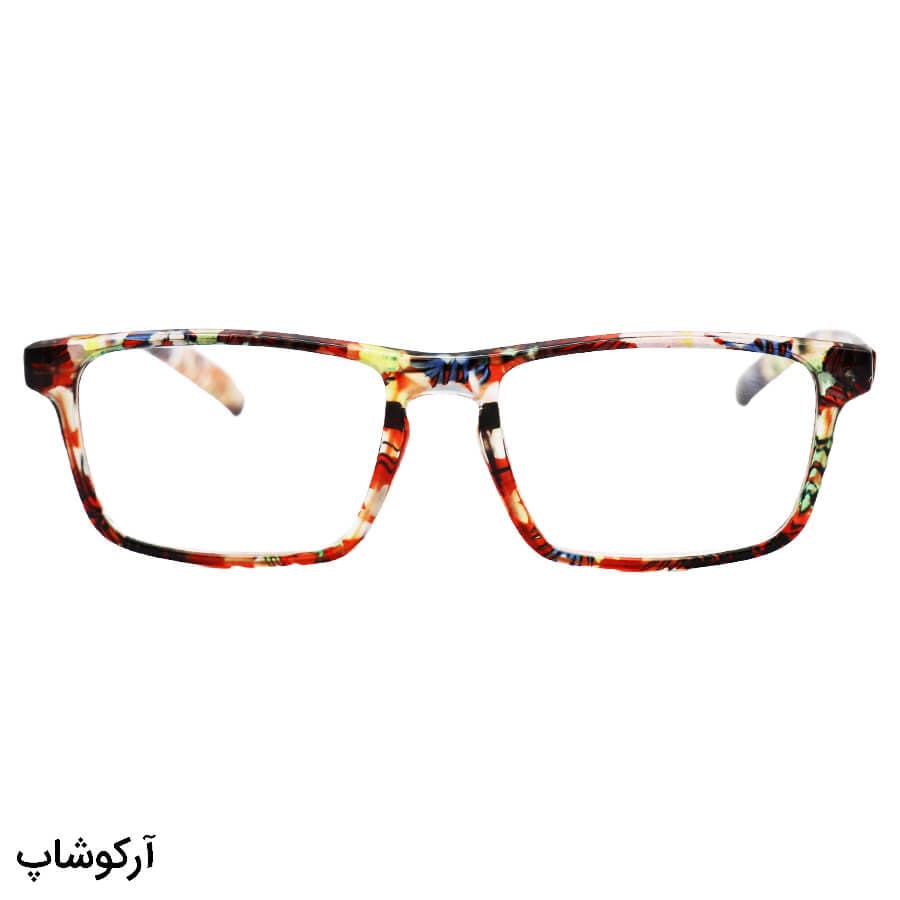 عینک مطالعه نمره +1.75 نزدیک بین، چند رنگ و دسته فنری (بهمراه قاب و دستمال) مدل 16047 — تصویر ۲