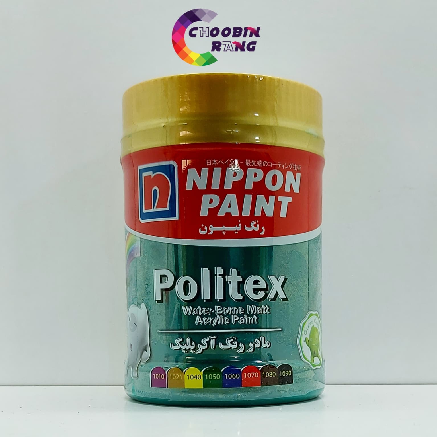 مادر رنگ اکریلیک سبز نیپون 1 کیلو