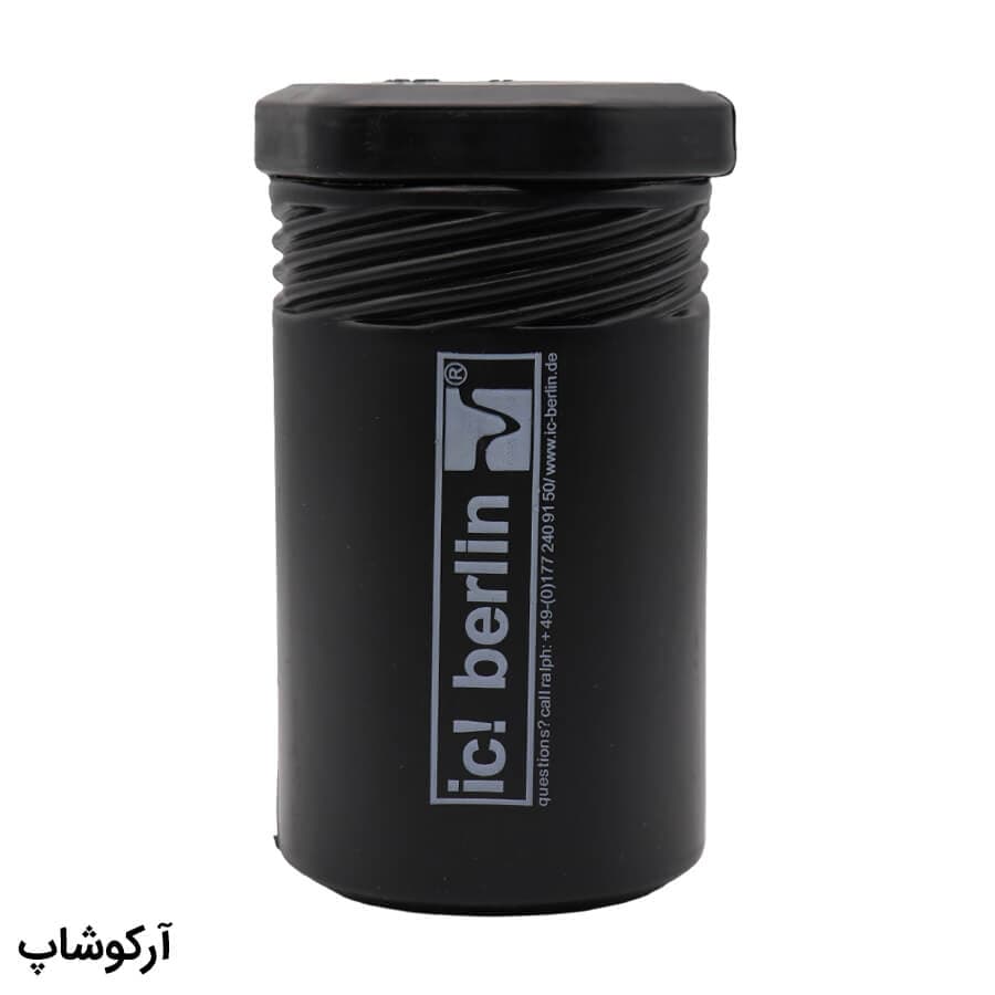 پک اورجینال عینک برند آیس برلین (IC! BERLIN) با تمام تجهیزات، رنگ مشکی و طرح استوانه‌ای مدل 991719 — تصویر ۲