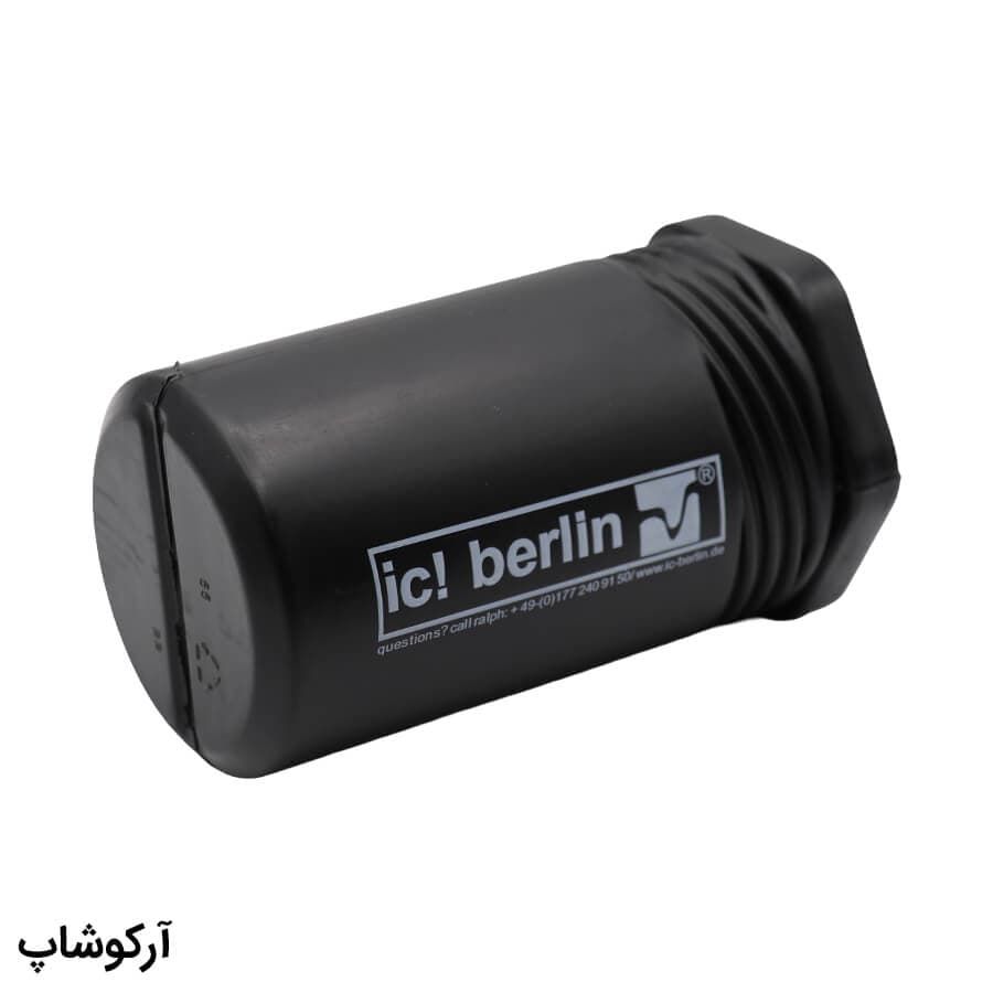 پک اورجینال عینک برند آیس برلین (IC! BERLIN) با تمام تجهیزات، رنگ مشکی و طرح استوانه‌ای مدل 991719 — تصویر ۶