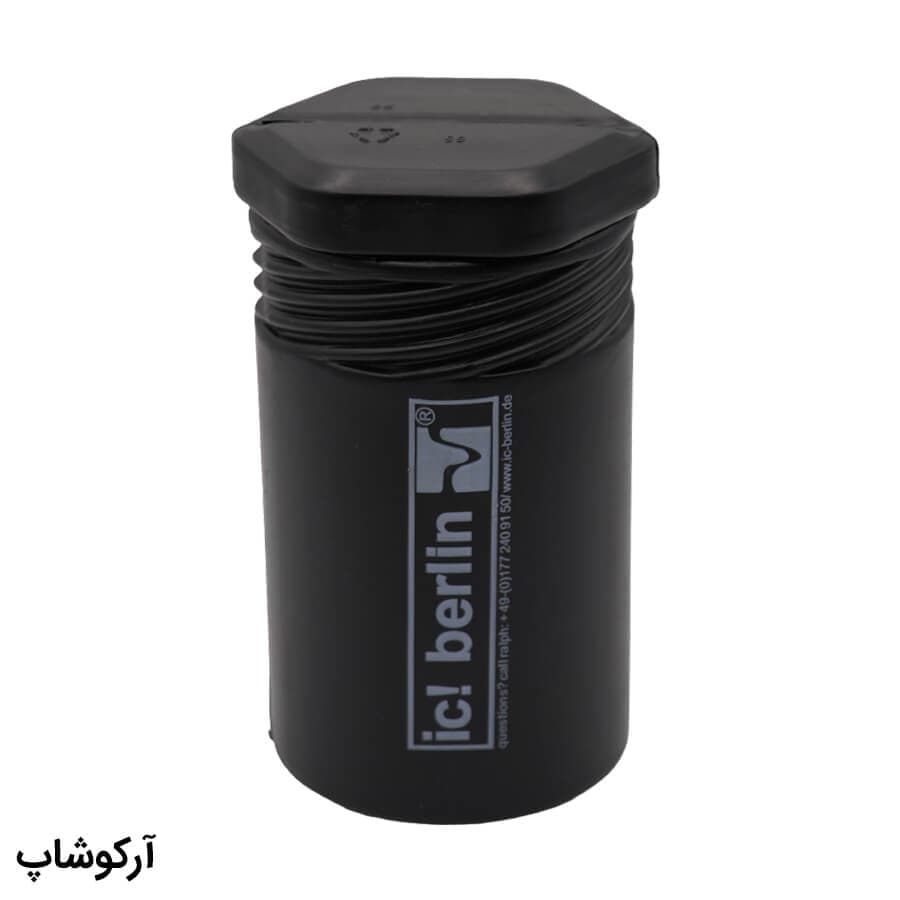 پک اورجینال عینک برند آیس برلین (IC! BERLIN) با تمام تجهیزات، رنگ مشکی و طرح استوانه‌ای مدل 991719 — تصویر ۳