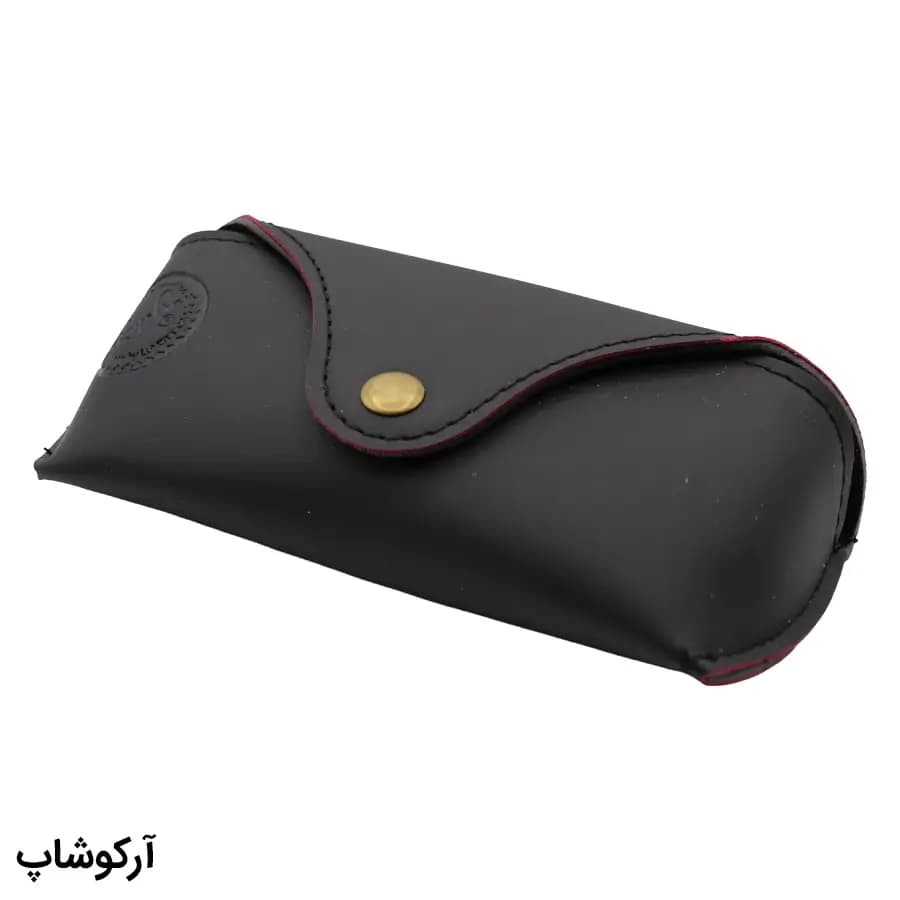 پک عینک برند ریبن (Ray-Ban) با تمام تجهیزات و قاب مشکی رنگ و چرمی مدل 993028 — تصویر ۲