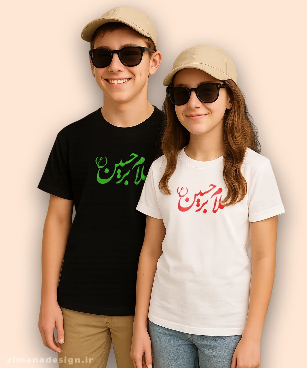 تیشرت بچگانه مذهبی طرح سلام بر حسین کد 409