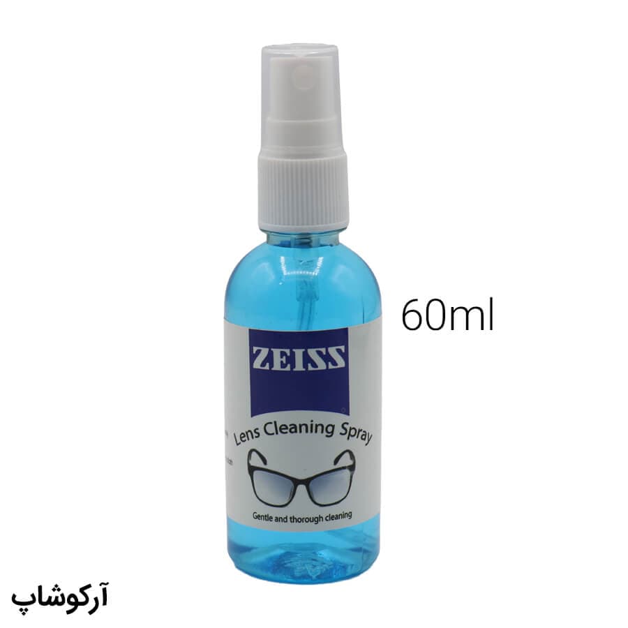 اسپری شیشه شوی لنز عینک 60 میلی لیتر برند زایس ZEISS و رنگ آبی مدل 992813