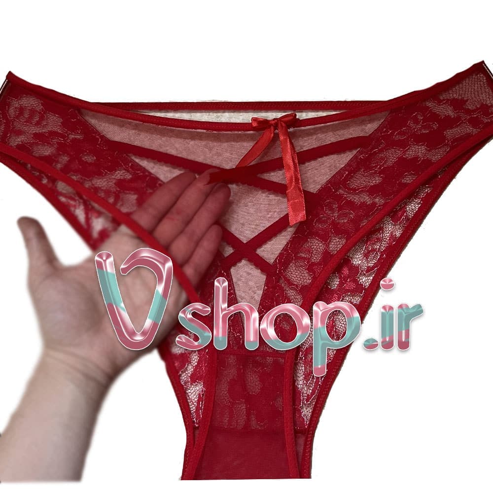 شورت پشت باز زنانه فانتزی طرح بندی