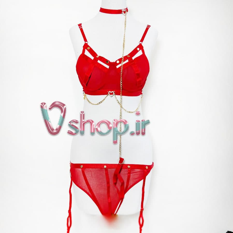 کاستوم لباس زیر با جوراب فیش نت — تصویر ۲