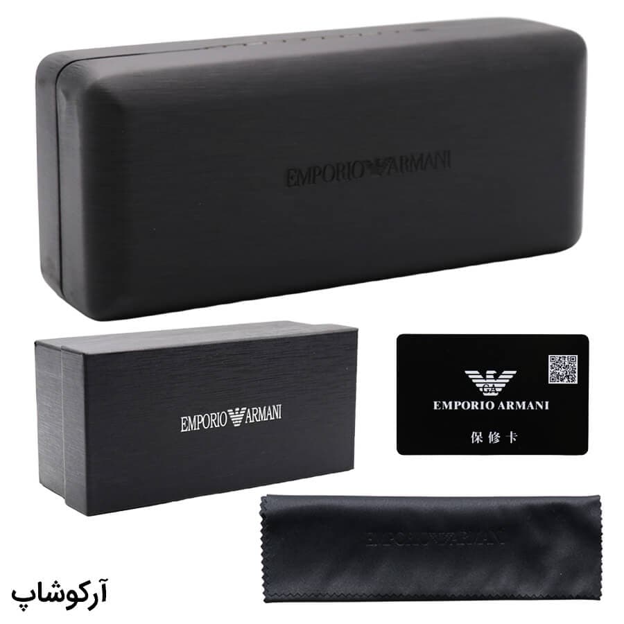 پک اورجینال عینک برند امپریو آرمانی (EMPORIO ARMANI) با تمام تجهیزات و لوازم جانبی مدل 992954