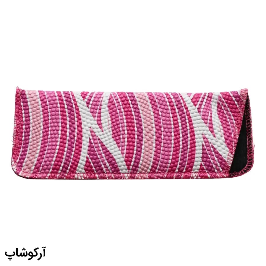 عینک مطالعه نزدیک بین نمره +3.00 با فریم صورتی رنگ، شکل ویفرر، لولا فنردار و برند MakerField مدل H102 — تصویر ۸
