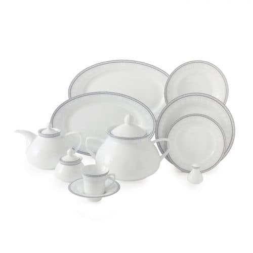 سرویس چینی 108 پارچه 12 نفره طرح وایت رز