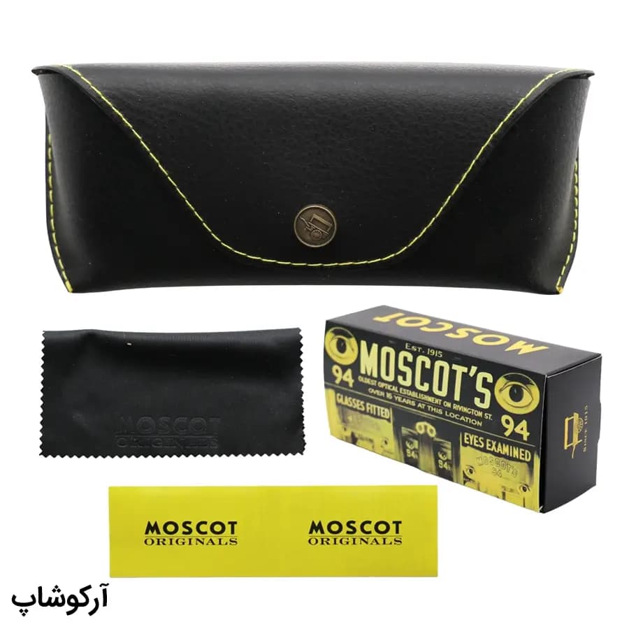 پک اورجینال عینک برند موسکات (MOSCOT) با تمام تجهیزات مدل 993026