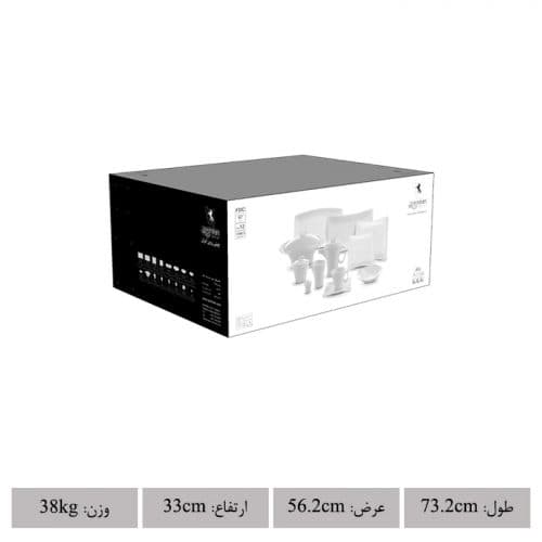 سرویس 97 پارچه 12 نفره طرح ریوا طلایی — تصویر ۸