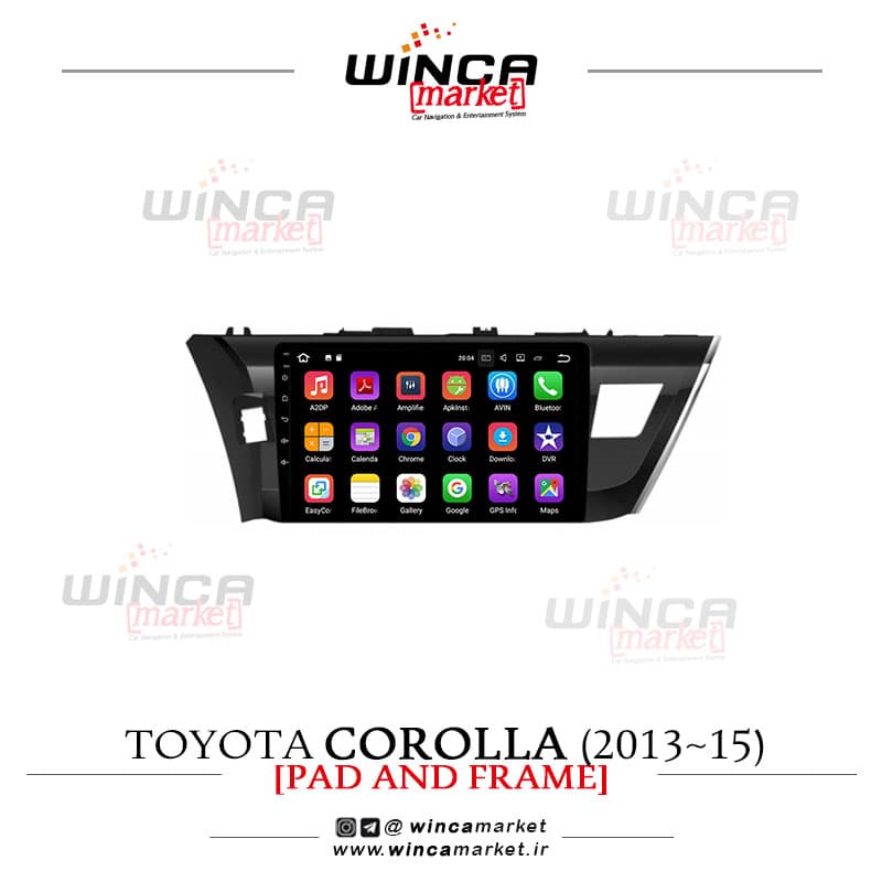 مانیتور تویوتا کرولا 2016-2012 corolla فابریک اندروید سری 132