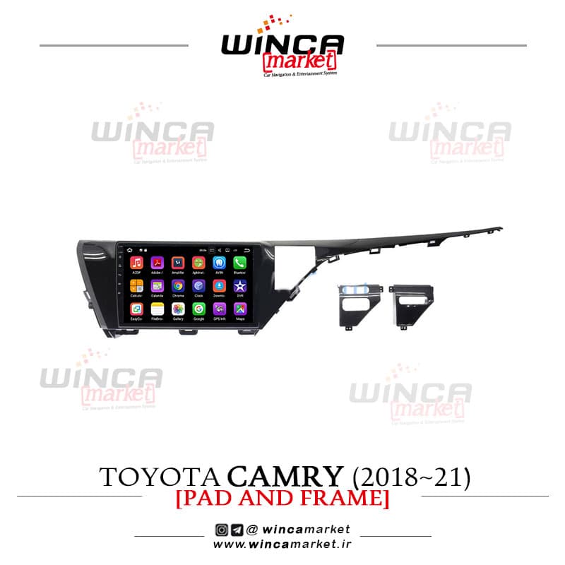 مانیتور تویوتا کمری camry 2018-2021 فابریک اندروید سری 132