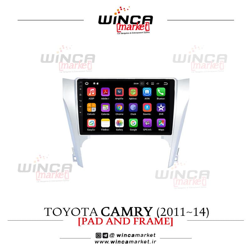 مانیتور تویوتا کمری camry 2011-2014 فابریک اندروید سری 132