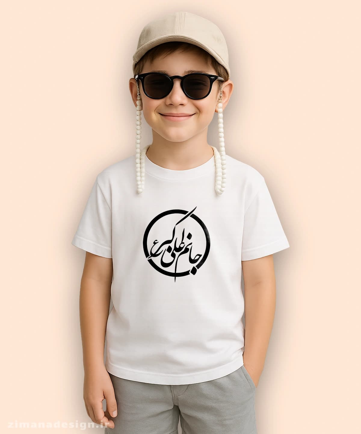 تیشرت بچگانه مذهبی طرح جانم علی اکبر کد 537 — تصویر ۳