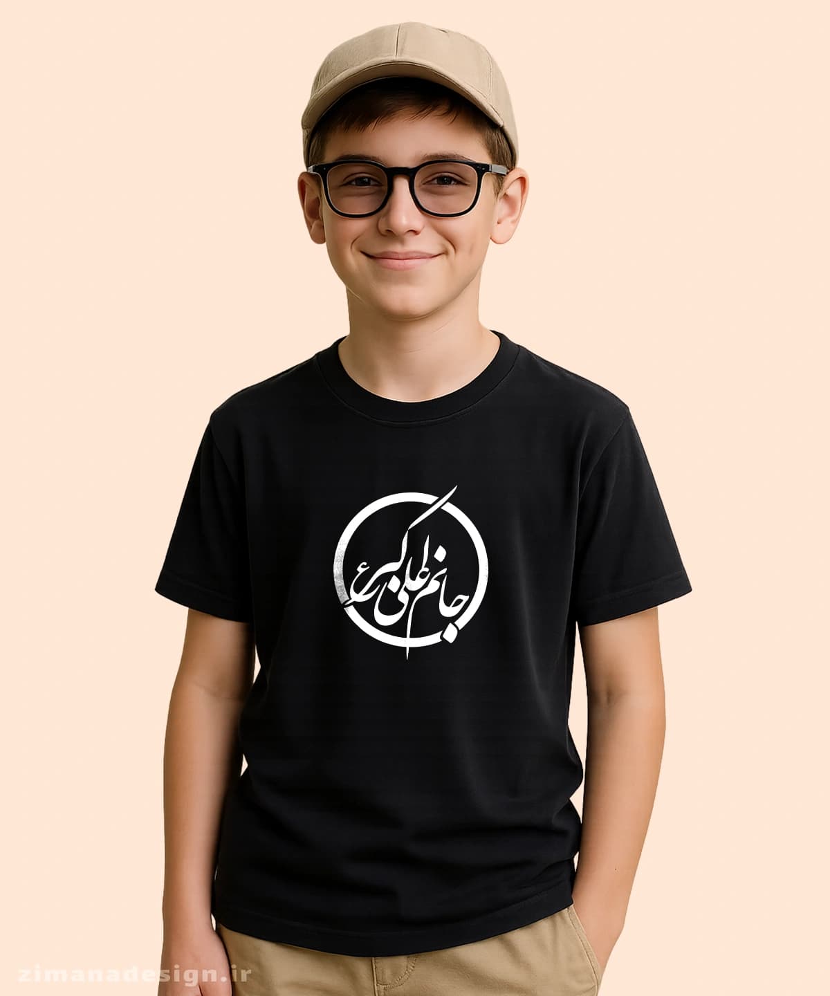 تیشرت بچگانه مذهبی طرح جانم علی اکبر کد 537