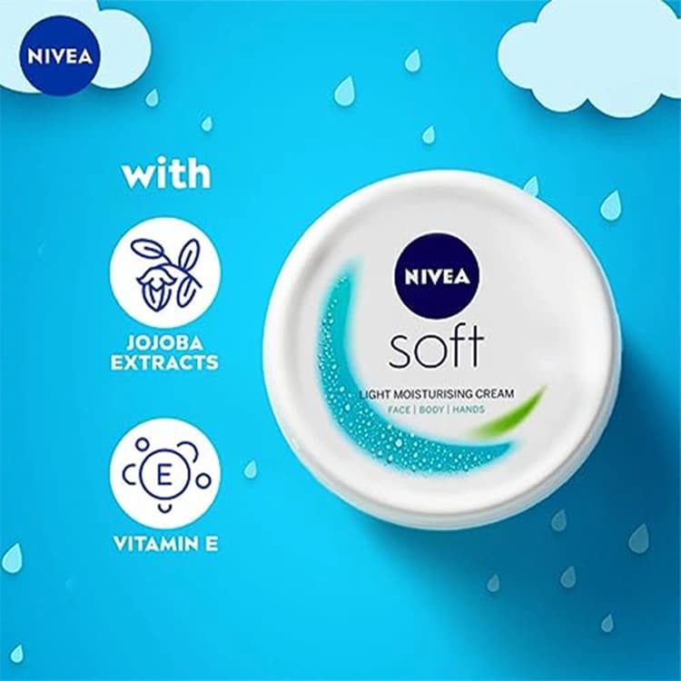 کرم مرطوب کننده Nivea مدل Refreshingly Soft حجم 300 میلی لیتر — تصویر ۳