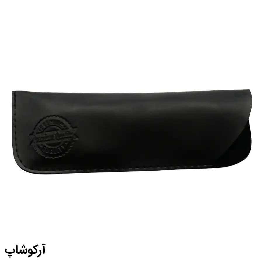 عینک مطالعه نزدیک بین نمره +1.25، با فریم قهوهای، شکل مستطیلی، دسته مشکی و لولا فنری مدل M-202489 — تصویر ۸